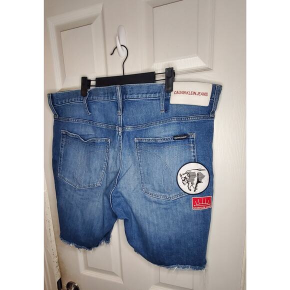 Calvin Klein Jeans Size 40 Men's Denim Shorts Blue - Picture 4 of 9